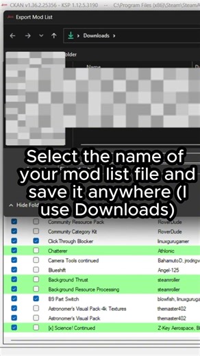How to get a KSP Mod List! #ksp #kerbalspaceprogram #ckan