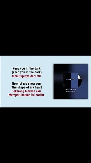 Shape of My Heart ❤️ Backstreet Boys (Lirik + Terjemahan) #shorts
