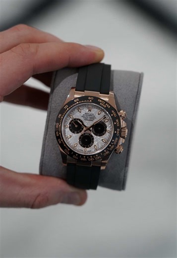 New arrival: The Rolex Daytona Meteorite (ref. 116515LN), a modern icon elevated by one of nature’s rarest materials! Forged in 18ct Everose gold and paired with Rolex’s Oysterflex bracelet, this 2022 model Daytona blends contemporary sport-watch engineering with unmistakable luxury. The meteorite dial, formed over millions of years in space, ensures no two examples are ever the same, giving this chronograph a level of individuality few modern Rolex references can match. Introduced as part of Ro