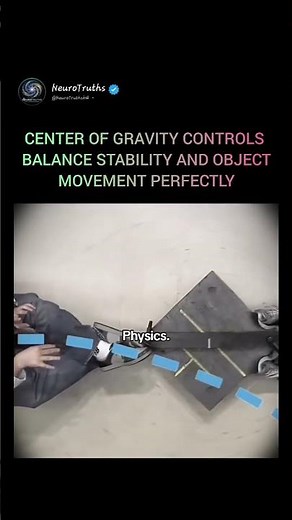 How Center of Gravity Controls Perfect Balance #sciencefacts #physics