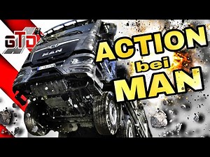 Action in the gravel pit with the new MAN tipper