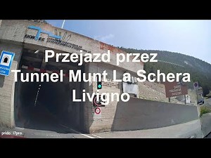🇮🇹 🇨🇭 Wyjazd z Livigno. Munt la Schera (tunel). Włochy, Szwajcaria.