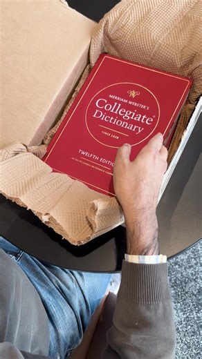 Unboxing the Merriam-Webster Collegiate Dictionary