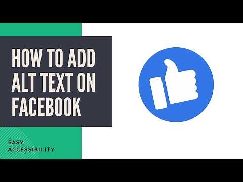 How to add alt text on Facebook