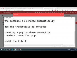Connect and create database and tables in 000webhost