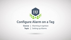 Configure Alarm on a Tag