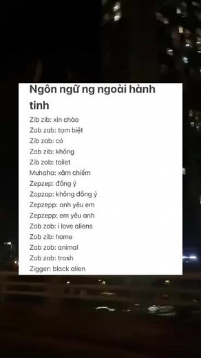 Ngôn ngữ của alien và mã người ngoài hành tinh