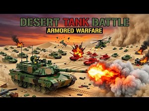 LEGO Desert Tank Battle - GREEN vs RED Armored Warfare - Epic Tank Combat in Sand Dunes 🏜️💥