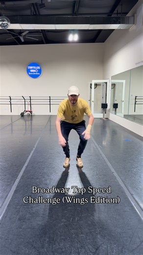 Robert Brower on Instagram: "I’m so thankful I got this one in one take because I don’t think my body was going to do this many wings again after a very full day of dancing/teaching 😂 This Tap Speed Challenge is now in full swing, so drop your suggestions for dance steps I should try with it! And be warned that if you try this with wings, you’ll probably really feel it afterwards! Tap Shoes: JSams from @blochdanceusa 💛"