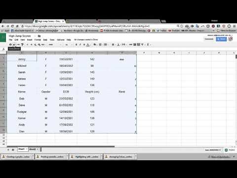 Sorting according to alphabetical order date gender etc