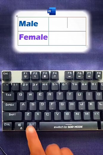 Secret Code in MS Word to Insert male & Female Symbols 😱 #msword #office #document