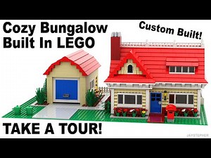 LEGO Cozy Bungalow Custom Build MOC Tour