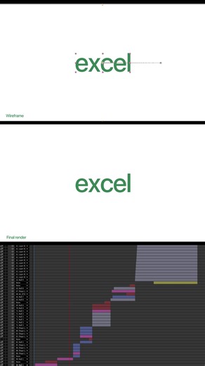 behind the scenes👀 @Microsoft Excel #edit #saas #motiongraphics #animation #adobeaftereffects