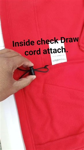 Draw cord attach check...
