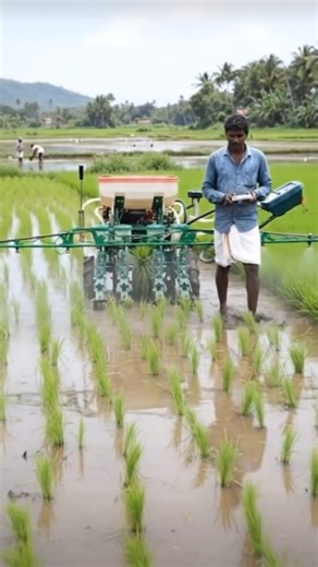 Smart Rice Farming with Automatic Transplanter