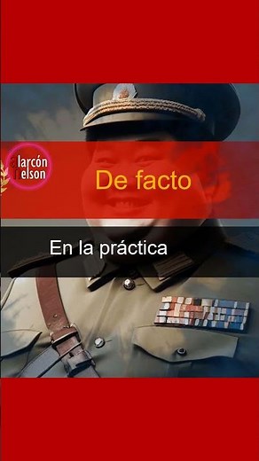 ¿Qué significa De facto? | ‪@alarconnelson‬
