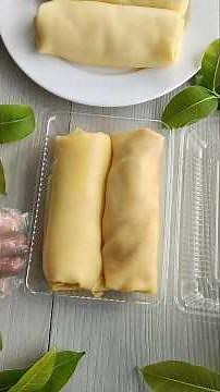 แจกสูตรเครปเย็นไส้ครีมกะทิลูกตาล #cooking #อร่อย #food