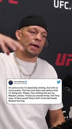 Nate Diaz has no doubt he’ll fight Conor McGregor a 3rd time 👀