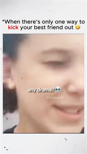 When there’s only one way to kick your best friend out #Milliebobbybrown #noahschnapp