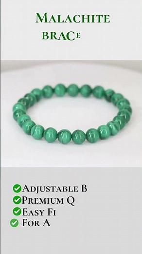 Malachite Bracelet Benefits | Healing Crystal for Wealth | Positive Energy & Protection