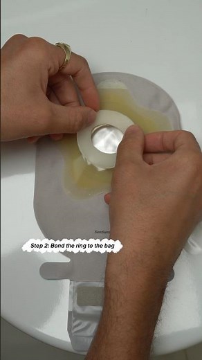 The steps to apply my ostomy bag..