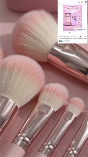 Cute, aesthetic & beginner-friendly makeup brush set 💕 #shrots