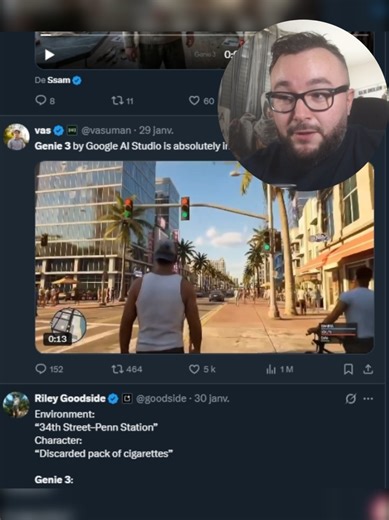 Google vient de sortir Genie 3, une IA capable de créer un jeu vidéo en 2 minutes 😮 #ia #google #gaming