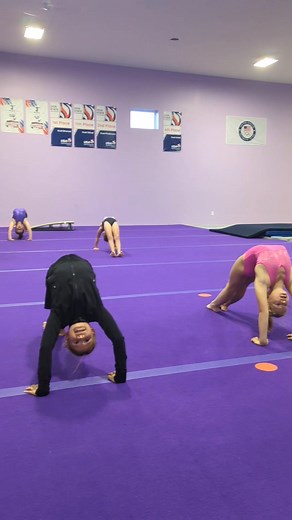 You may be familiar with a bridge hold, but what about a bridge hold while learning to count in Spanish? 😀 | Rise Above Gymnastics