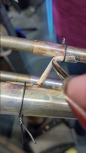 How to solder a brace on a trumpet or any brass instrument. #instrumentrepair #trumpet