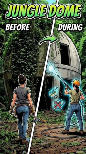 Abandoned Jungle Dome Became Luxury Dream Home 😱#Shorts #Transformation #asmrLuxuryHome