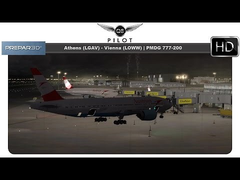 [Prepar3D] Athens (LGAV) ✈️ Vienna ( LOWW) | Stormy Approach | PMDG 777