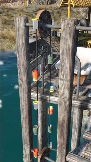 Fallout 4 - Hand crank waterwheel #fallout4 #fallout4settlementbuilding