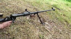 看似简单的PTRD反坦克步枪，加装空包弹户外射击实测