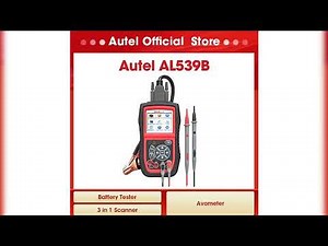 Latest Products You Must Know! Autel Autolink AL539B OBD2 Scanner 12V Batter Tester Automotive Ana