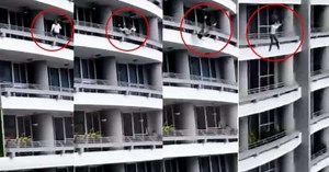 He falls and dies for a 'selfie' from the balcony (Video)