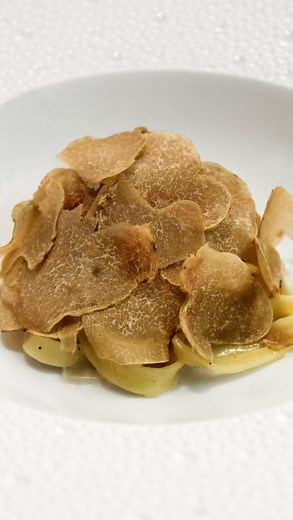 From our Vegetarian Truffle Tasting Menu: Black and White Truffle Tagliatelle | Le Bernardin