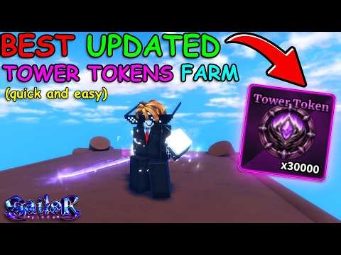 BEST UPDATED METHOD to Farm INFINITE TOWER TOKENS FAST in Sailor Piece! (AFK Guide)