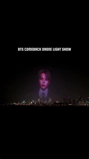 What a Drone show 😵😖 amazing 😭😭🤌🏻🤌🏻 #bts #btscomeback #btsedits #new #btsmembers #btsliveonnetflix
