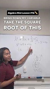 Solving Quadratics by Completing the Square