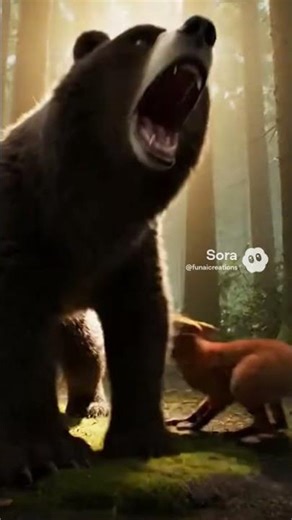 rabbit ,bunny, wildlife, wolf, chasing, bear , forest, wildlife.