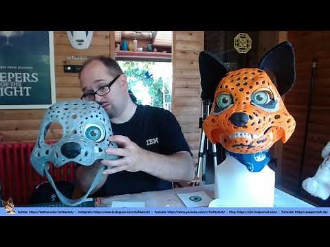 How to make eyes for a 3d-printed fursuit head base