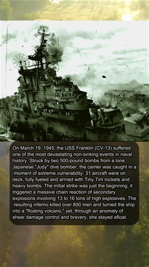 USS FRANKLIN’S 1945 INFERNO ⚓️