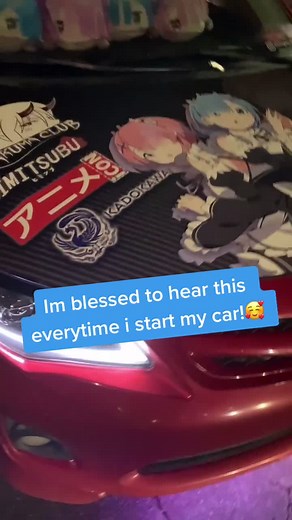 This is what it’s like to start up and drive my Re:Zero Corolla. You’d love to hear it. 😆 #anime #itasha #cars #animegirl #itashacars #rezero