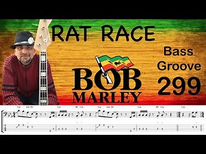 RAT RACE (Bob Marley) How to Play Bass Groove Cover with Score & Tab Lesson