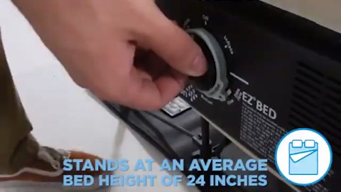 Ivation EZ-Bed (Queen) Air Mattress with Deflate Defender™ Technology Dual Auto Comfort Pump and Dual Layer Laminate Material - AirBed Frame & Rolling Case for Guest, Travel, Vacation, Camping