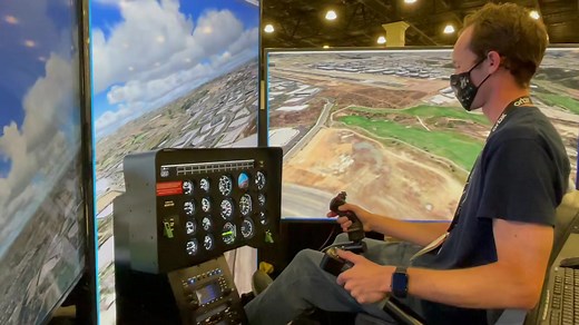 Trying the Platinum Simulations Helicopter. #helicopter #chopper #sim #hardware #pc #p3d #lockheedmartin #aviation #rotor #simulation #craft #guages