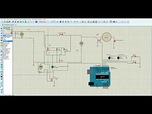 valve controller with short protection simulation Proteus 8 Professional