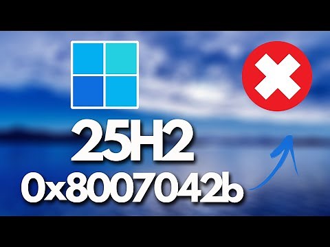 Version 25H2 Not Installing Error Code 0x8007042b In Windows 11 FIX✅