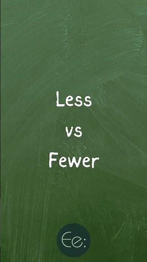 Less vs Fewer 🤔 What’s the Difference? English Explained #words #difference #english #study #esl
