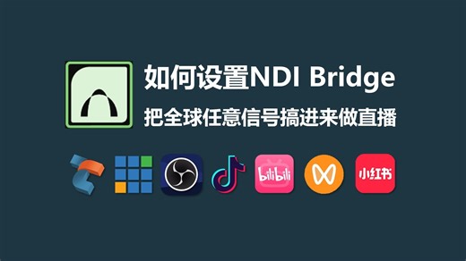 NDI Bridge操作教程|如何把全球任意网络信号搞进来做直播